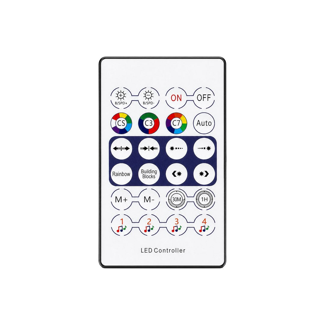 Brad LED RGB SMART de Craciun Verde 180CM | 360lm | Telecomanda | IP44