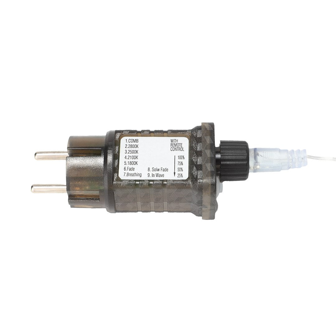 Brad LED RGB de Craciun Alb 250CM | 480lm | Telecomanda | IP44