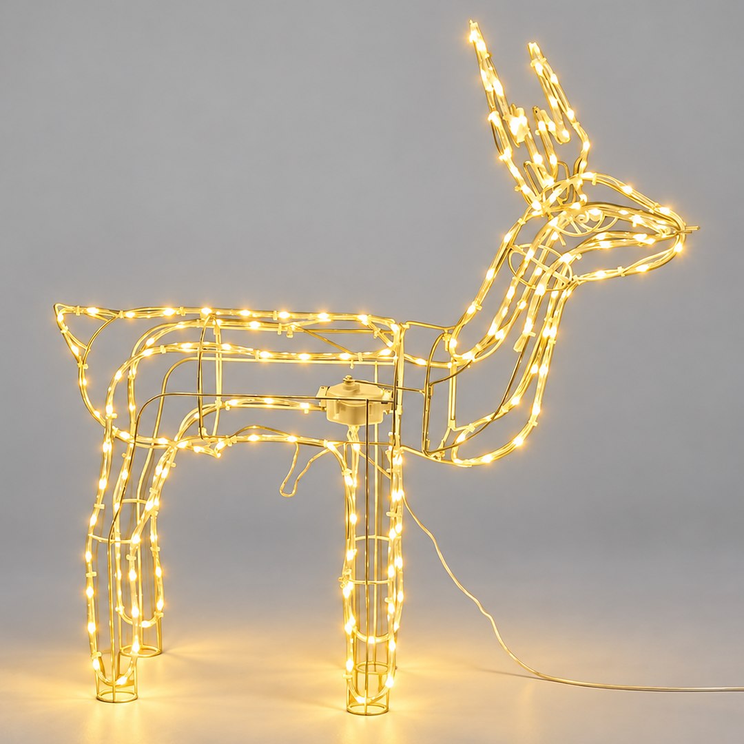 Ren LED de Craciun Alb 90CM | 1080lm | 3000K | IP44