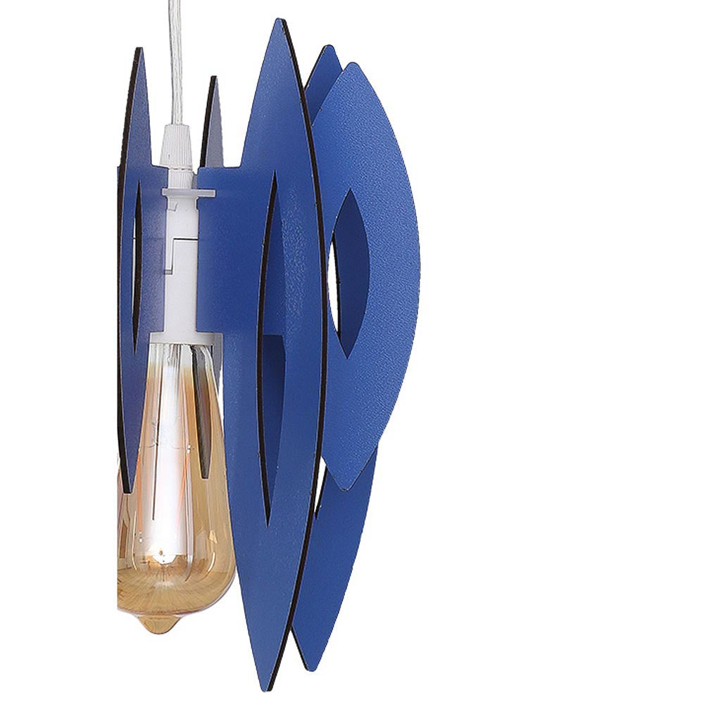 Pendul 1xE14 Elips Blue 70CM