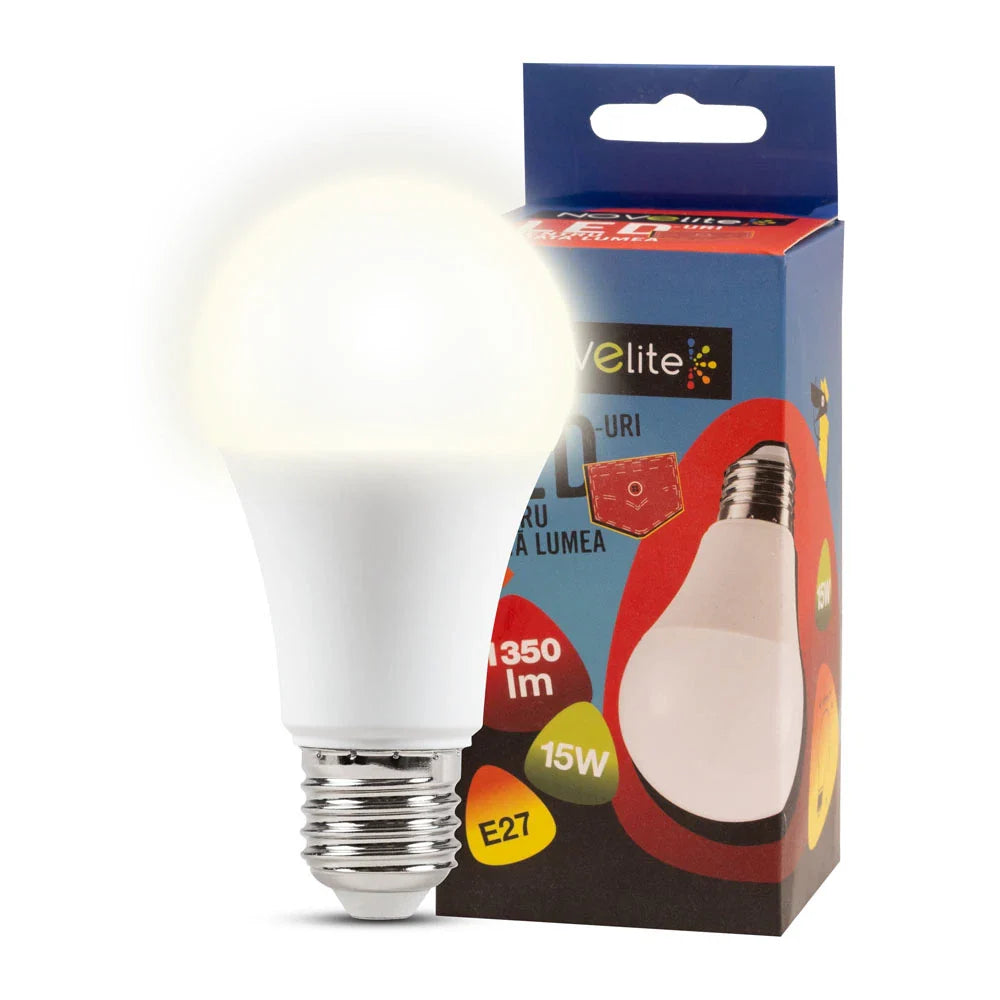 Bec LED E27 15W A60 1350lm Echivalent 130W Glob Mat