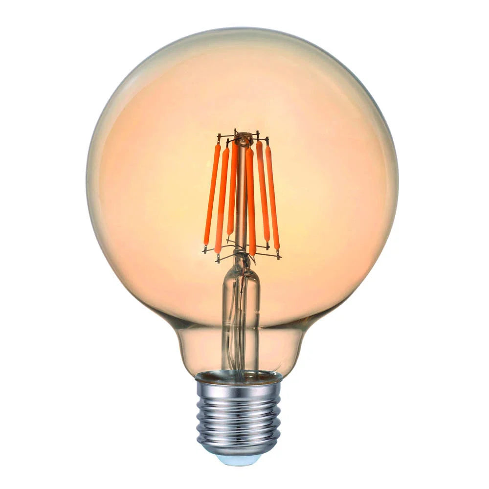Bec LED E27 Vintage G95 6W Fumuriu 2200K