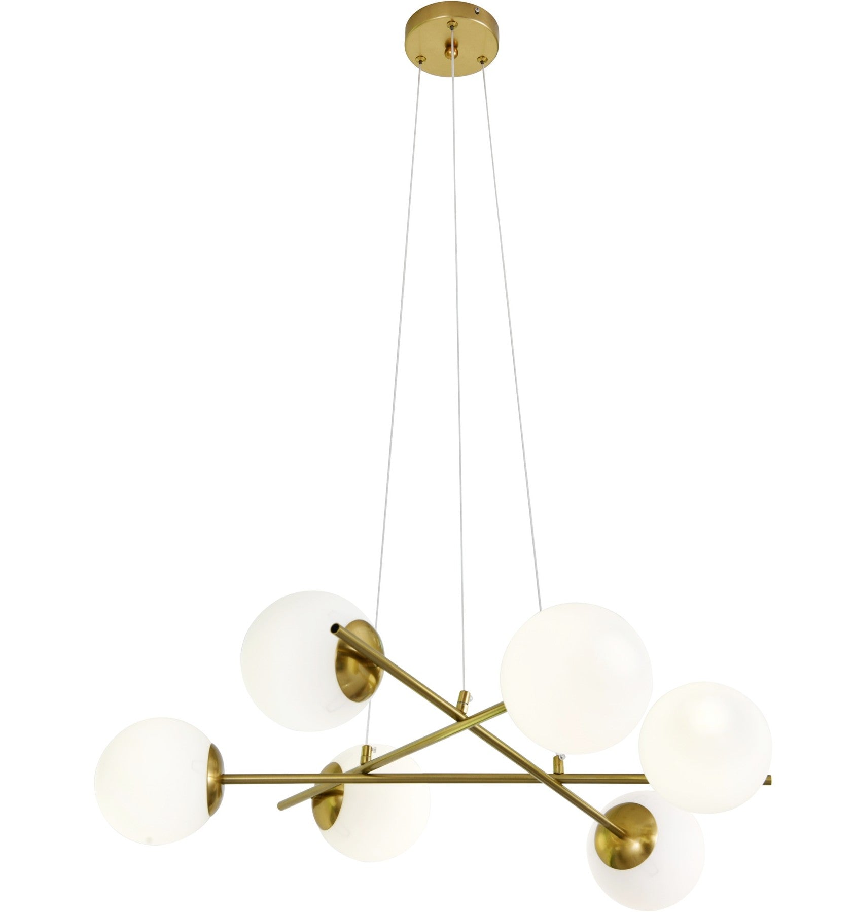 Lustra Abajur MAT Gold Suspendata 6xE27