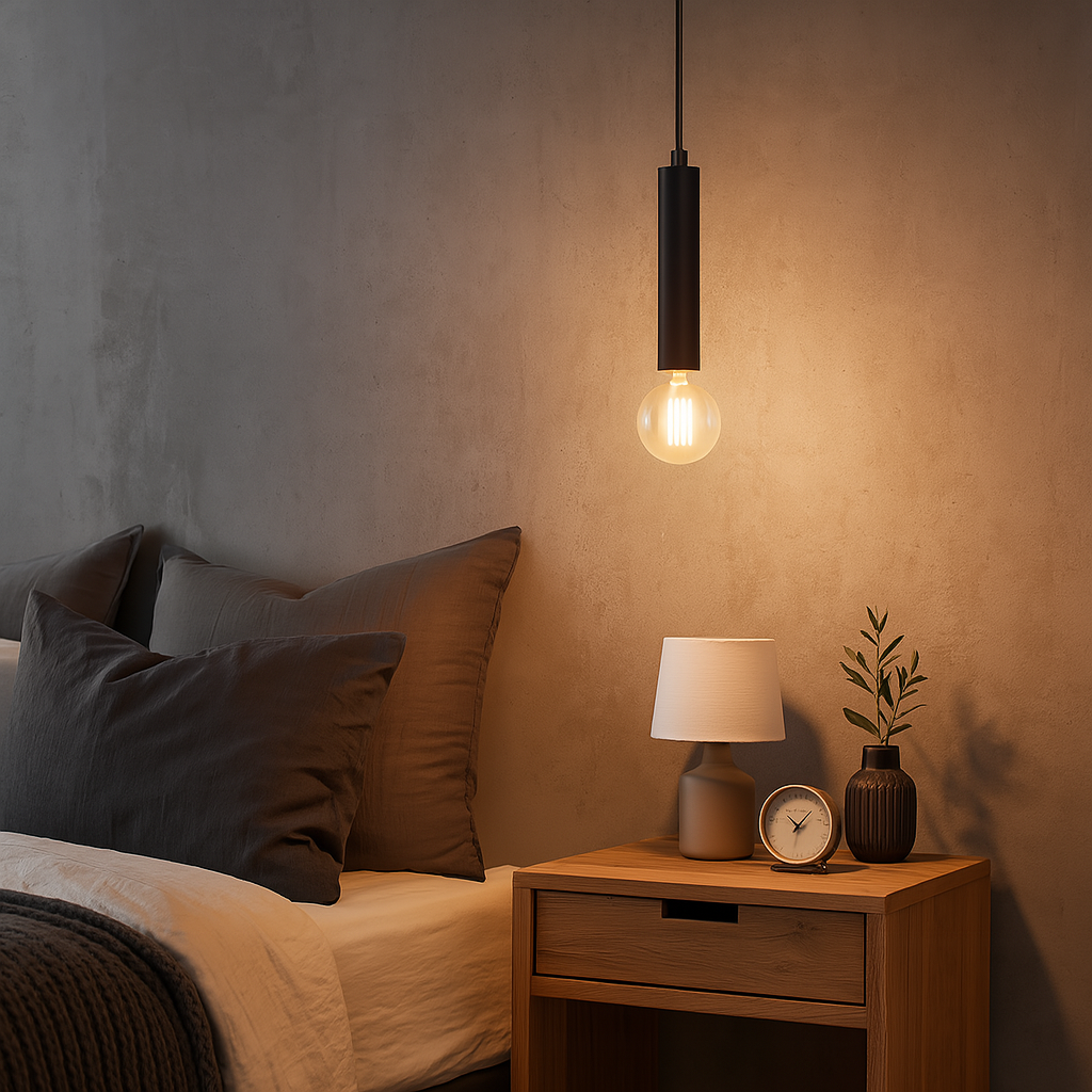 Pendul Nordic Cilindric Exquisite Black 1xE27