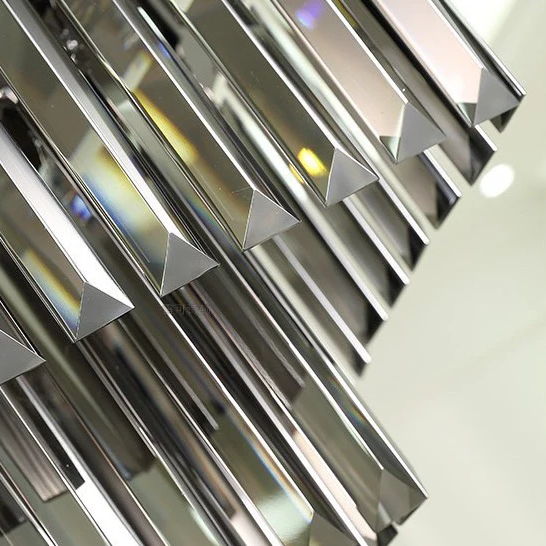 Candelabru Cristal SMOKY BLACK/GREY 800x300mm