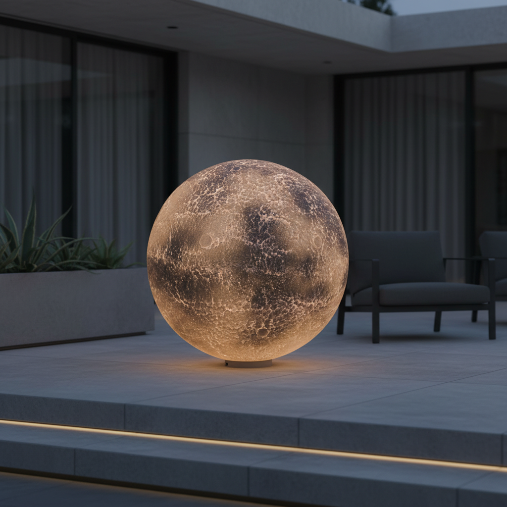 Felinar Glob BLACKGLOW 100cm, 3 Lumini, Premium