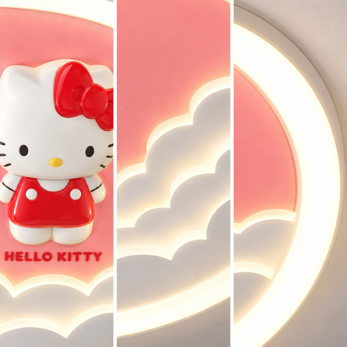 Lustra LED Cloudy Hello Kitty Echivalent 550W Telecomanda
