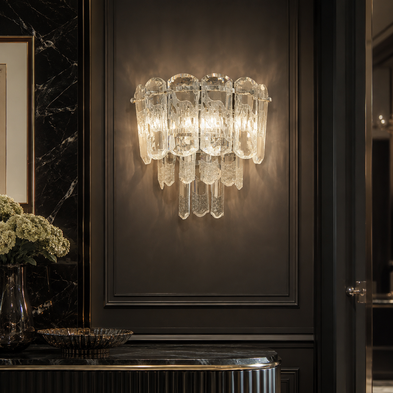 Aplica Perete CELESTE Crom 1xE14 Clasic Elegance