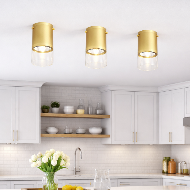 Spot Aplicat Rotund Ricky Downlight Gold Dulie GU10 Premium Ø6x12CM