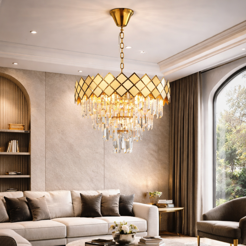 Candelabru Cristal Carisma Gold Premium ⌀50CM