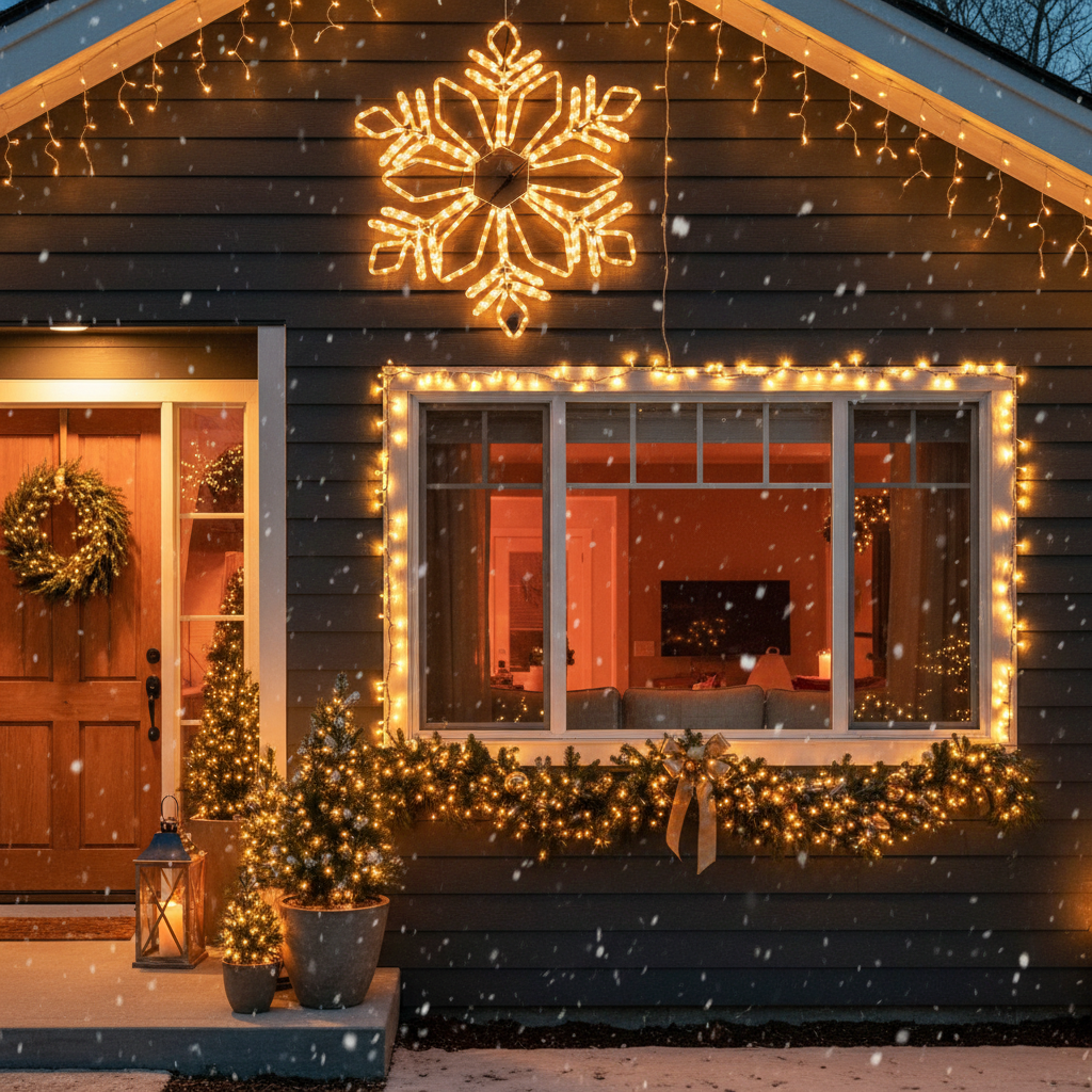 Fulg de Nea Decorativ LED Starfell 78cm IP44