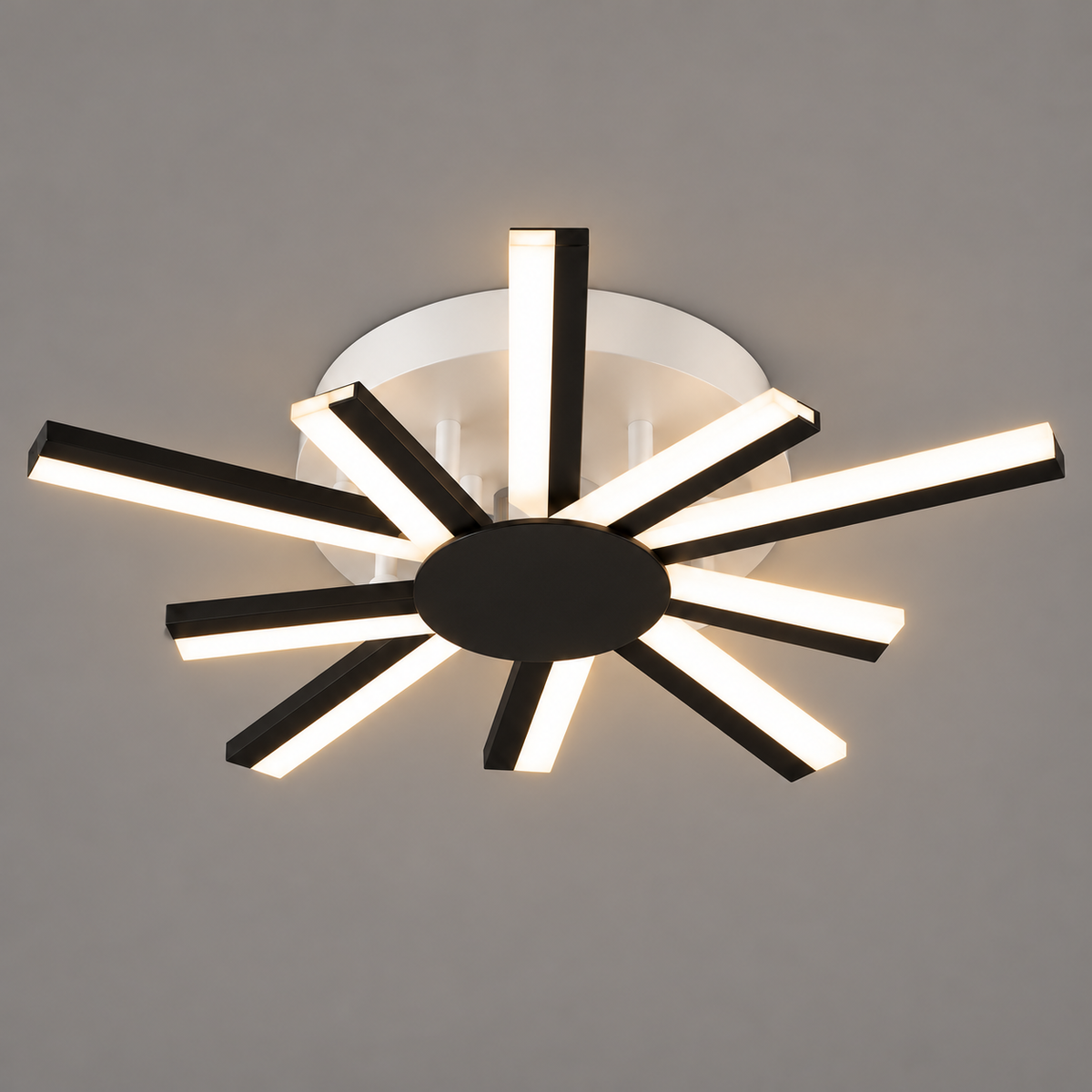 Lustra LED Meuro Black & White Echivalent 350W Telecomanda