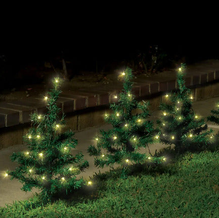 Set 3 Braduti Artificiali Craciun Solari 47cm