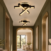 Aplica LED LINNES CIRCLE 52W BLACK Echivalent 300W