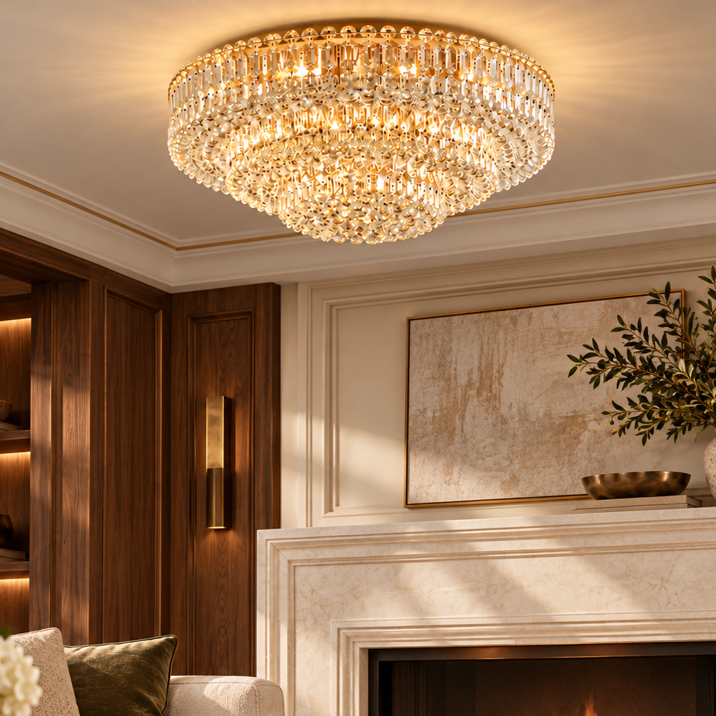 Candelabru Cristal FLYPO Premium Luxury Gold