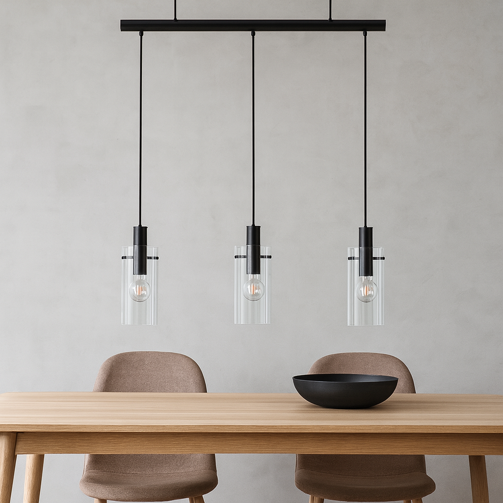 Lustra Suspendata MONTEFINO Black 110CM