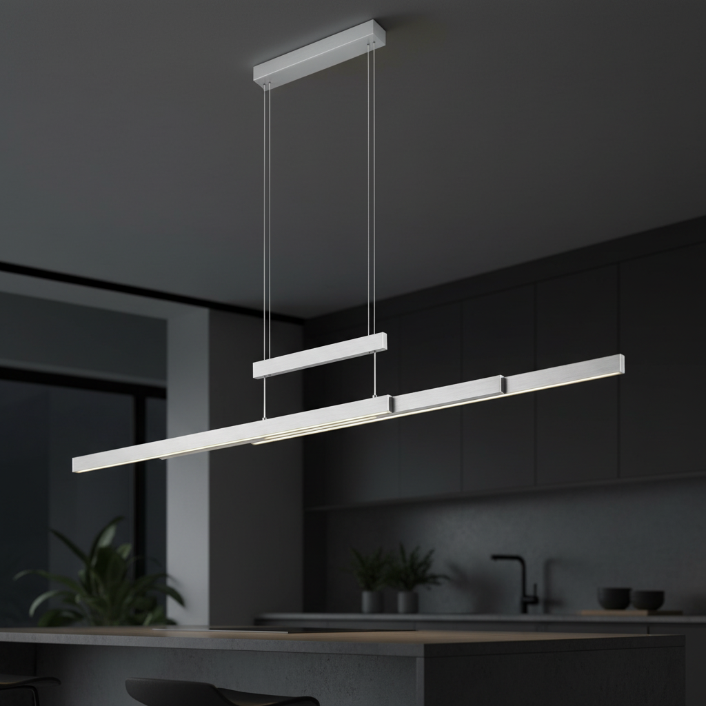 Lustra LED Suspendata White 150CM ENZO Liniara Echivalent 350W