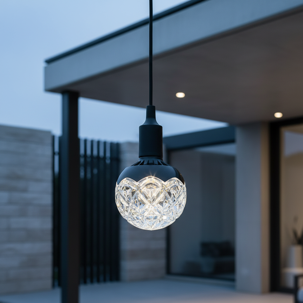 Pendul LED Exterior CRYLO 10W Black