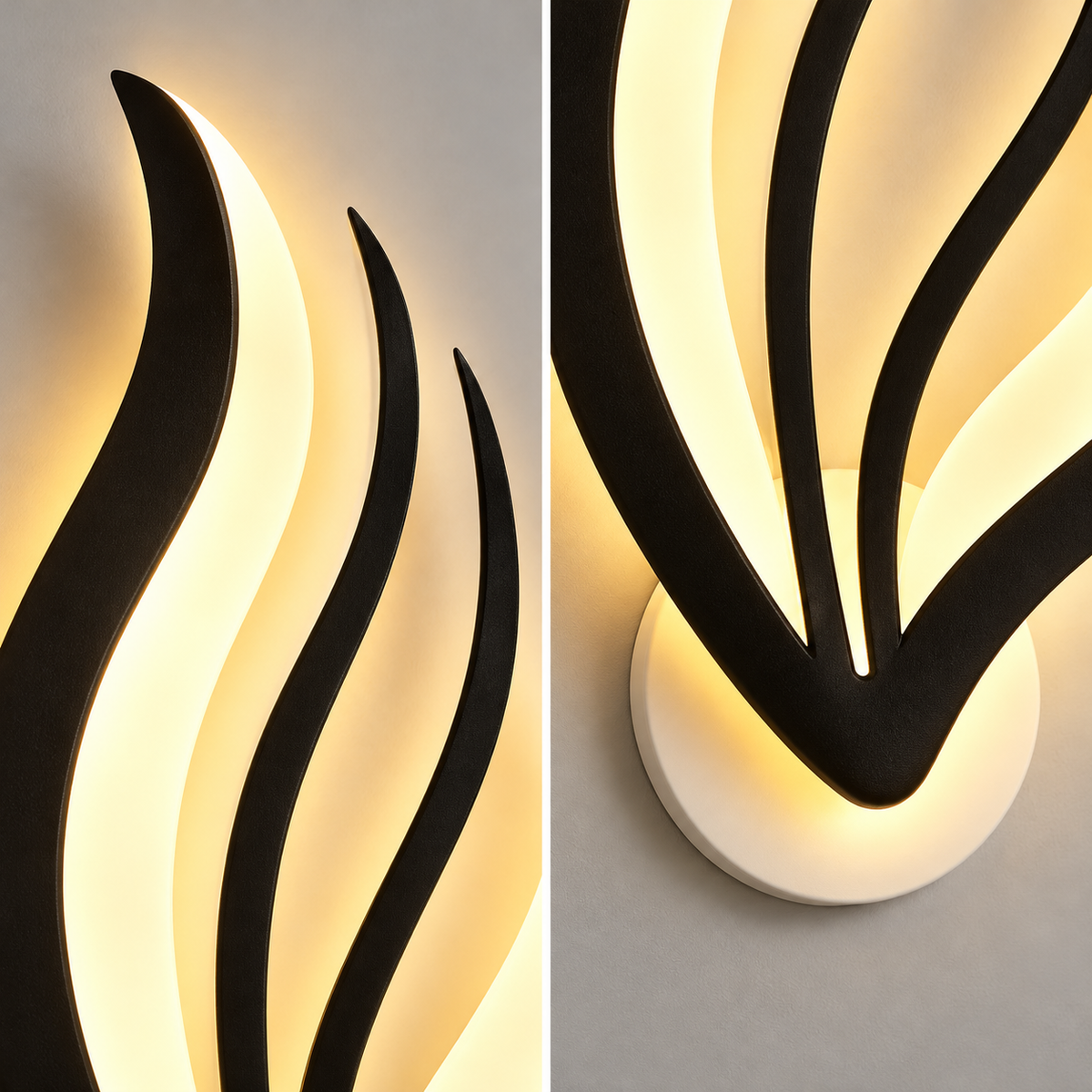 Aplica LED Lumero Black & White Echivalent 50W