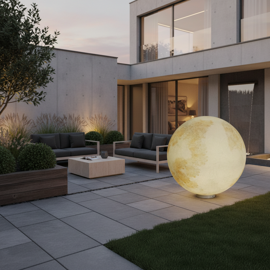 Glob Abajur Mat Exterior MOONGLOW 100CM