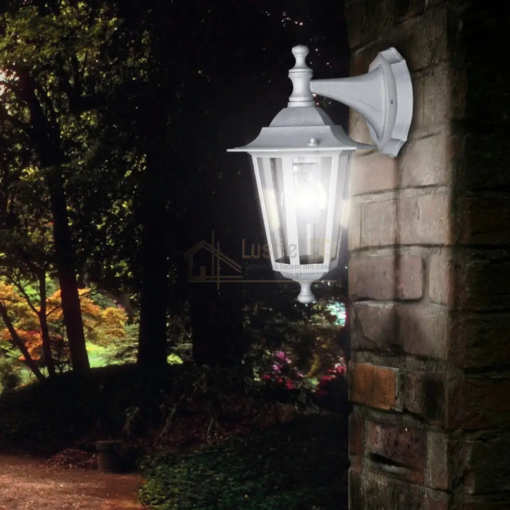 Felinar Alb LATERNA 5 Eglo Exterior lustreled.ro