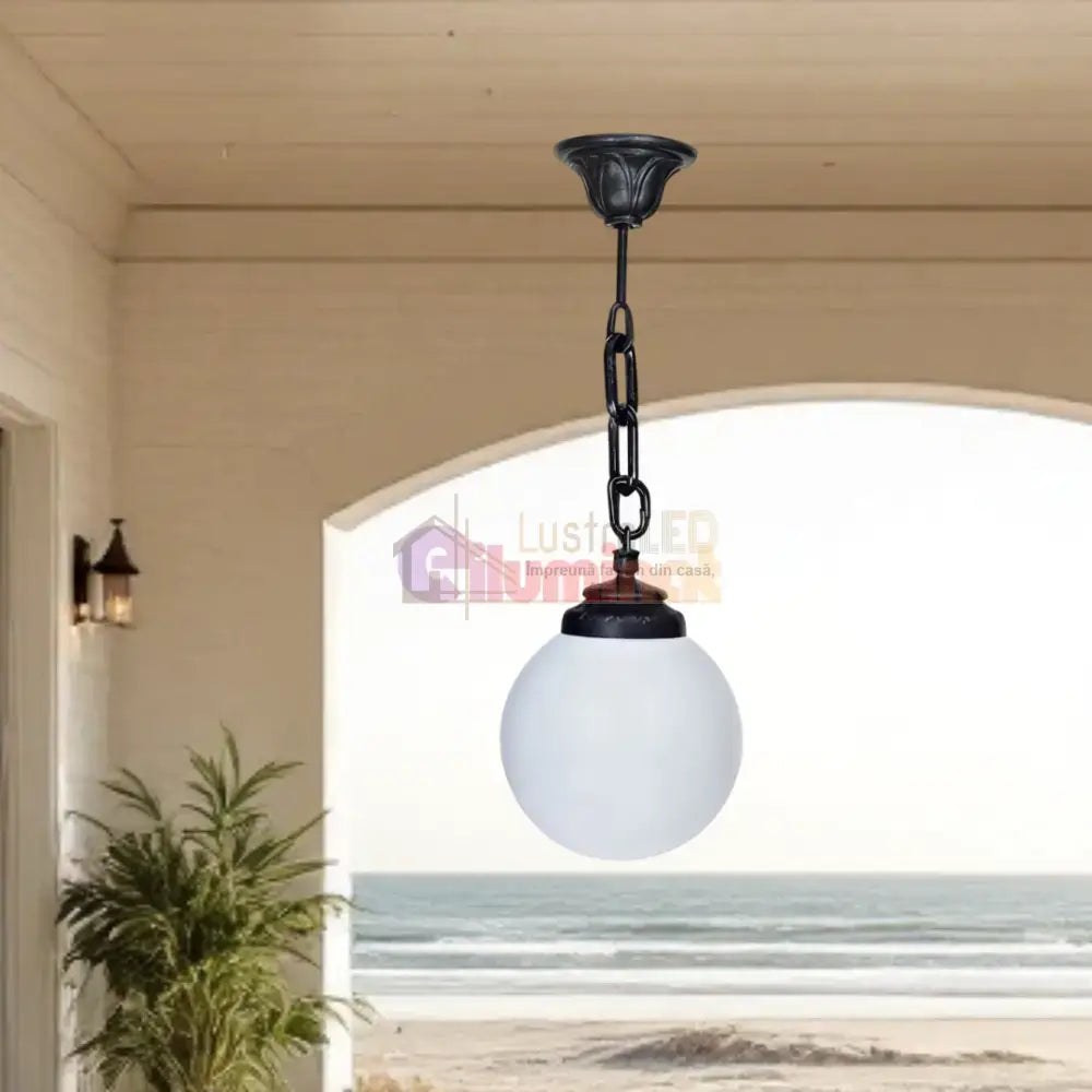 Felinar Glob Suspendat Exterior Novellia 25CM lustreled.ro