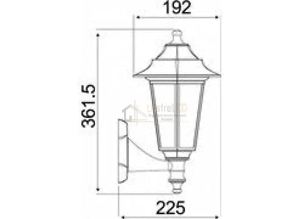 Felinar Perete Garden Begonya Wall Light Fixtures