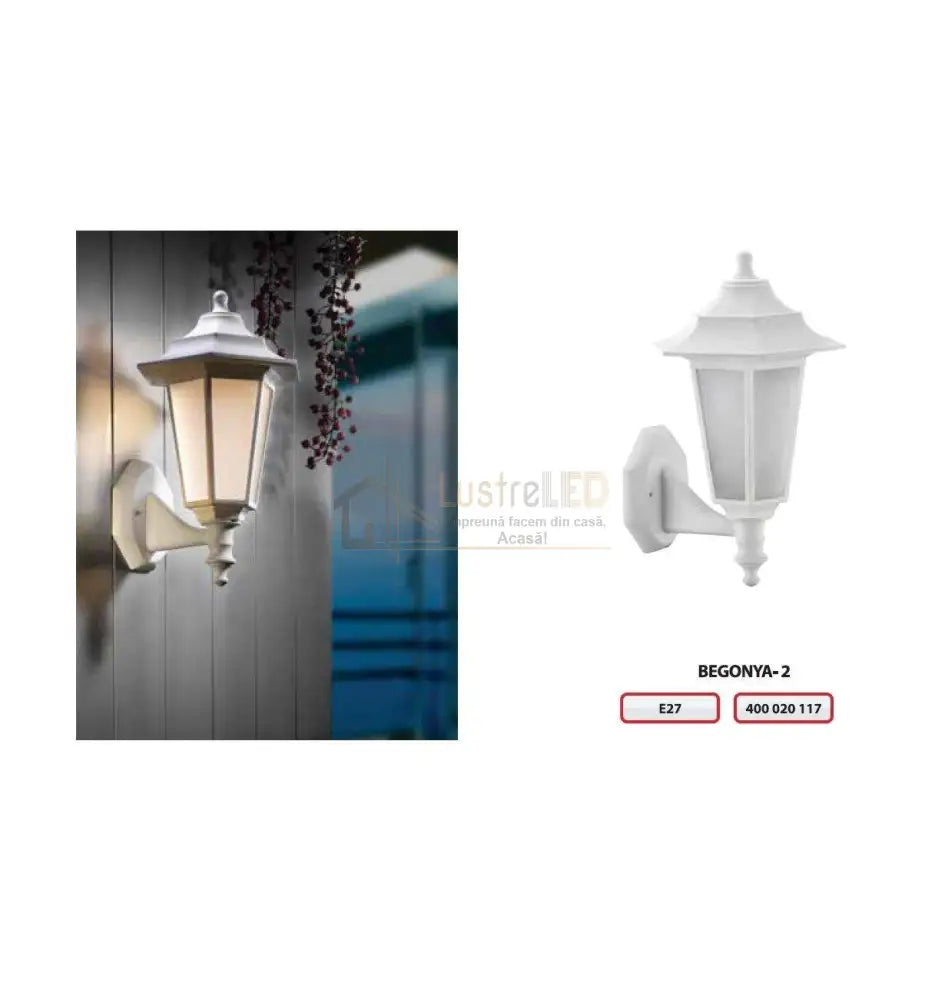 Felinar Perete Garden Begonya Wall Light Fixtures