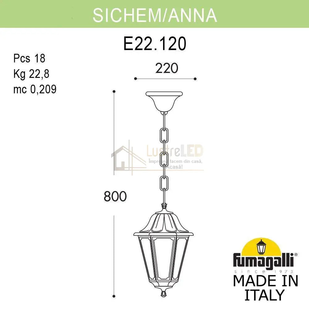 Felinar Suspendat Anna Fumagalli Italia Exterior Light Fixture