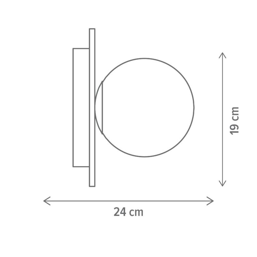 Aplica LED Felt Verde 1 x E27