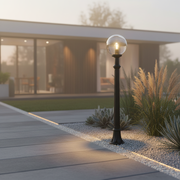 Stalp de Gradina NIVIO Finisaj Negru 1.4m Fumagalli