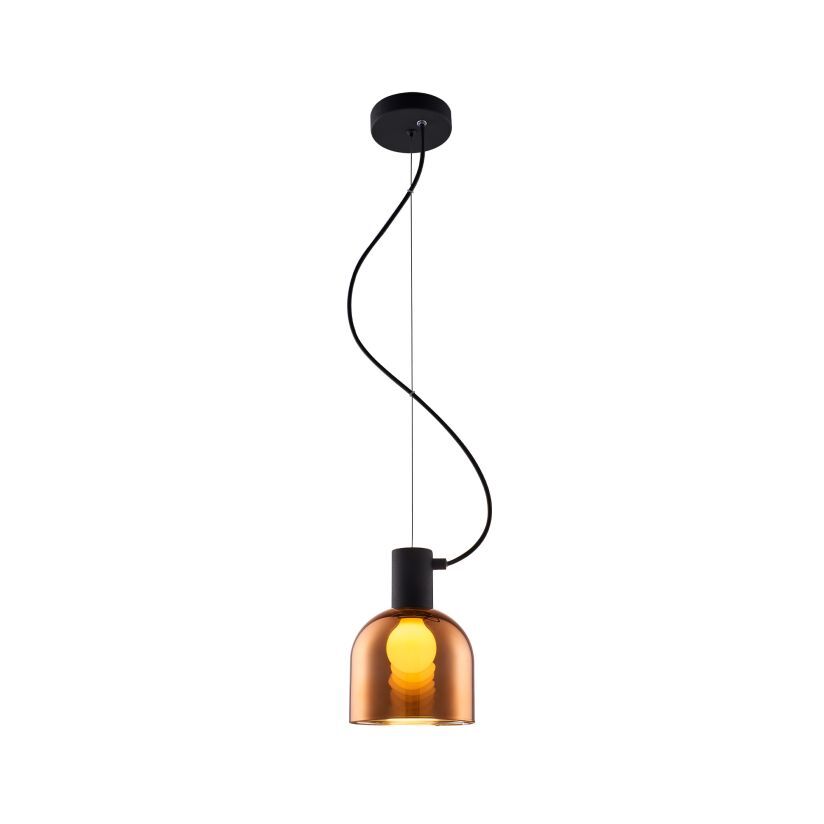 Pendul FIRE Unique 1xE27 Black&Copper