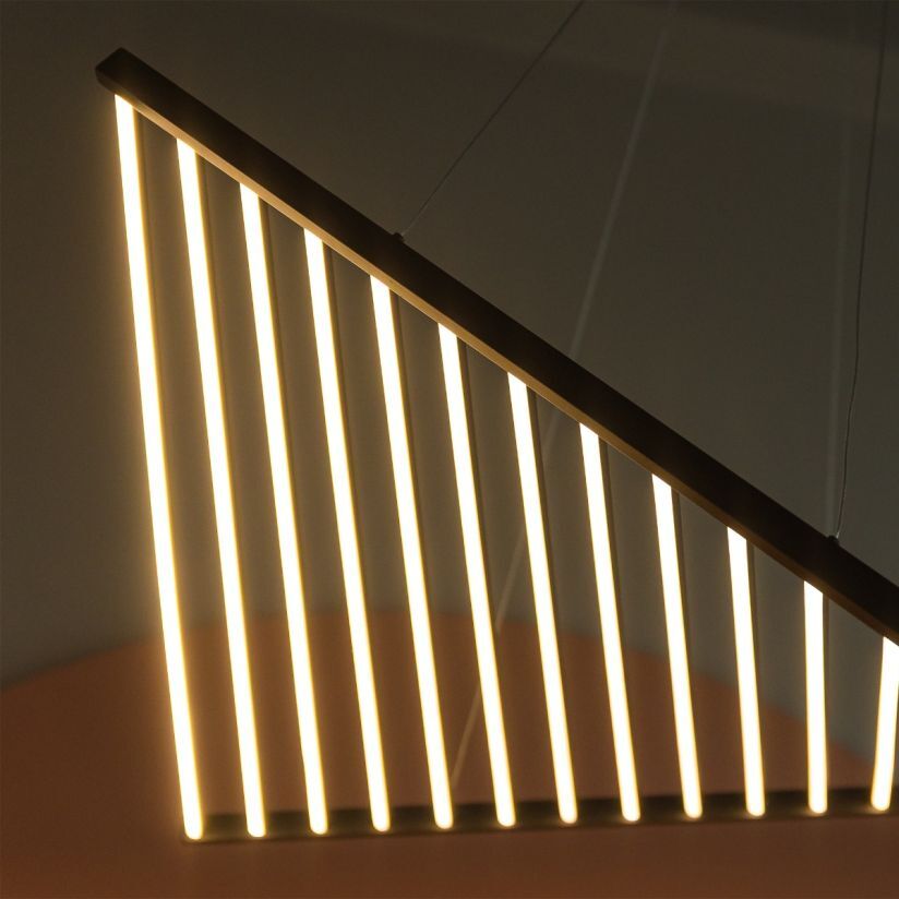 Lustra LED Suspedanta Unique FLUCTUS Black Echivalent 550W