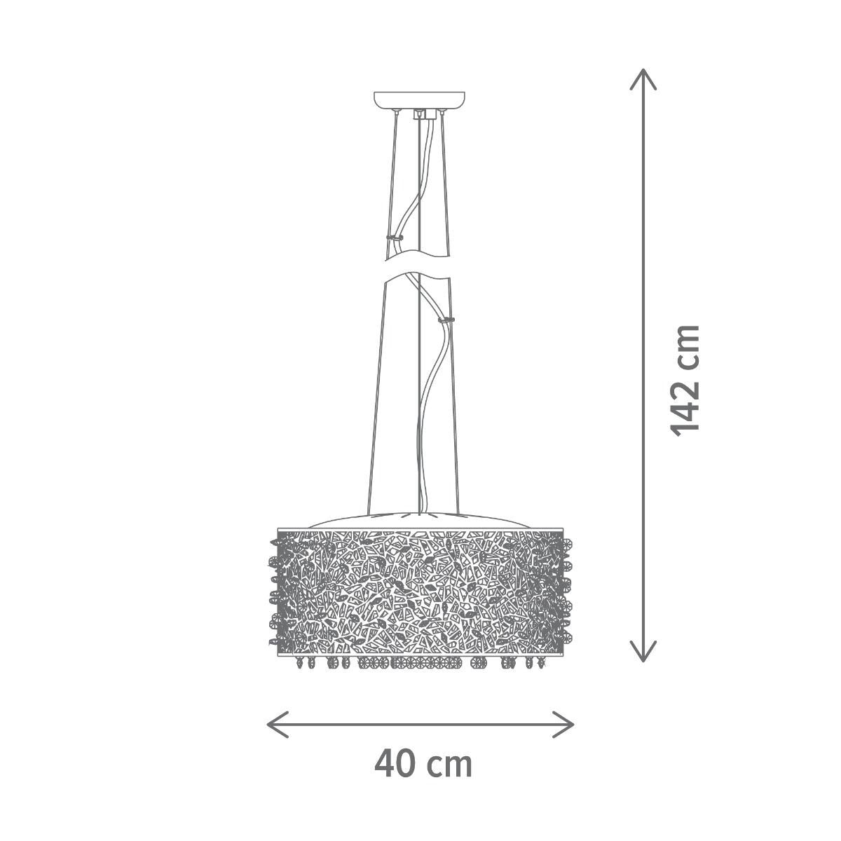 Candelabru LED FOREST Unique Crom Dimabil Echivalent 150W