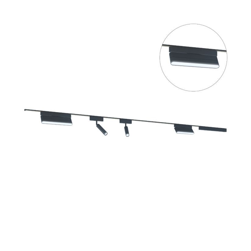 Accesoriu Reglare Spot Liniar Negru Urban Track 6W