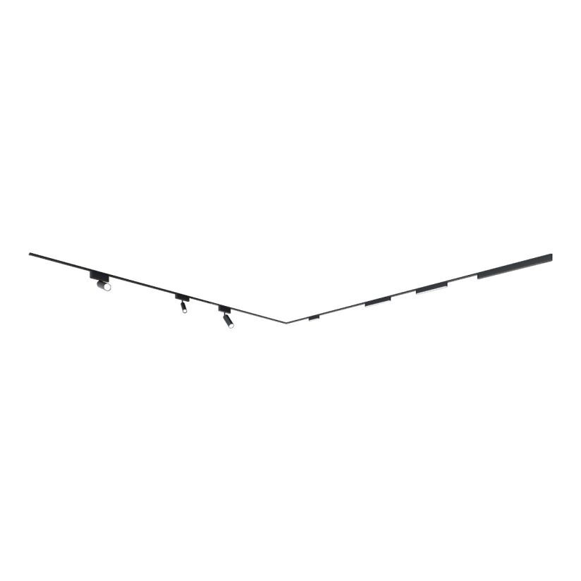 Conector 90° Negru Sina Magnetica Urban Track Aplicata Slim