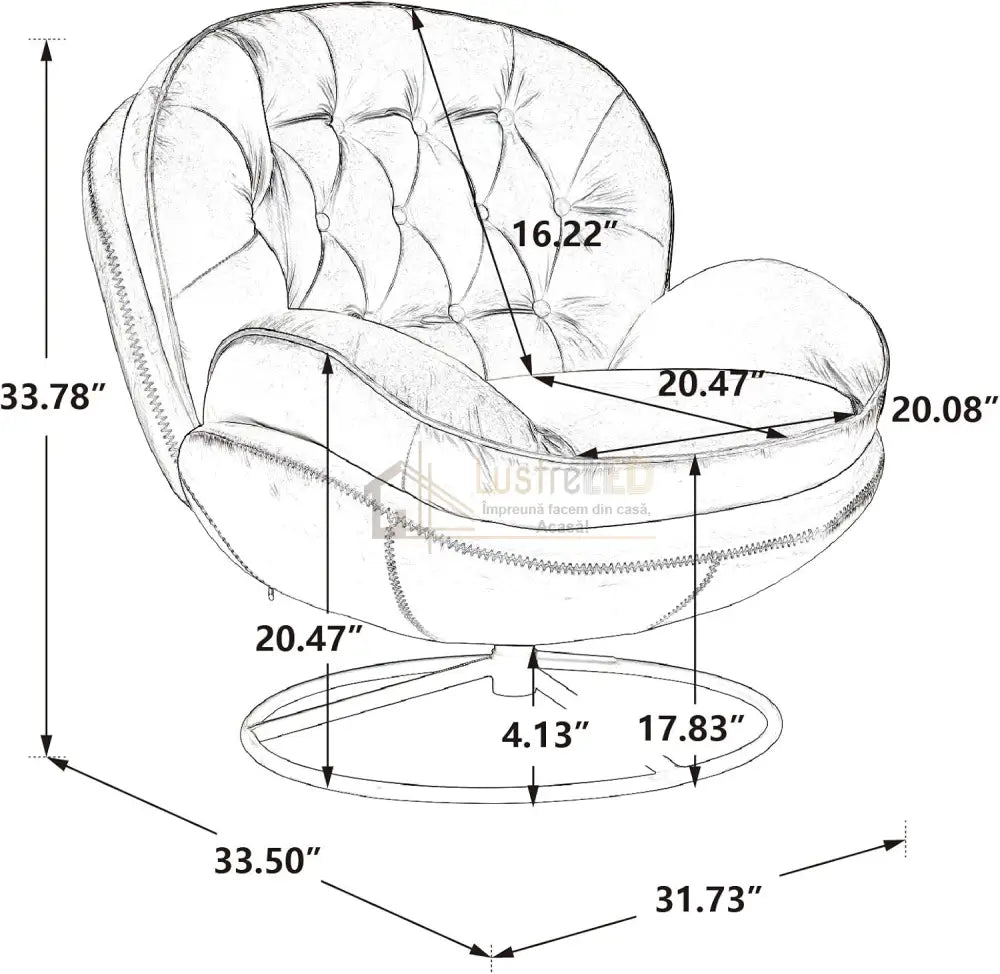 Fotoliu Confort Premium Luna cu Suport pentru Picioare FOTOLIU / bej-1 Chairs