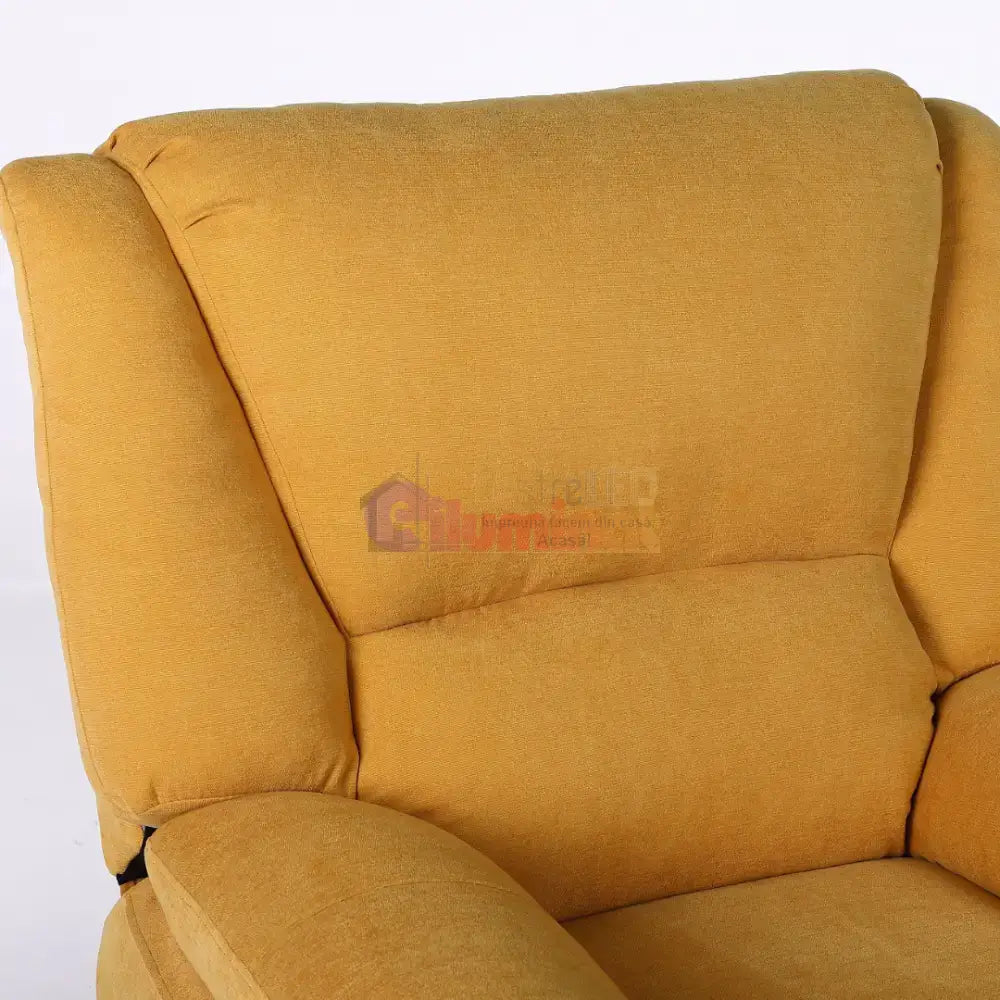 Fotoliu cu Masaj și Încălzire Recliner Electric Galben FOTOLIU CU MASAJ/RECLINER/INCALZIRE / GALBEN Chairs