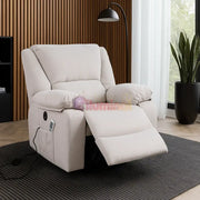 Fotoliu cu Masaj și Încălzire Recliner Electric Bej FOTOLIU CU MASAJ/RECLINER/INCALZIRE / Bej Chairs