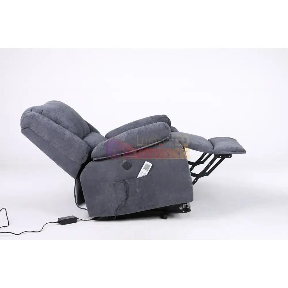 Fotoliu cu Masaj și Încălzire Recliner Electric Gri Inchis FOTOLIU CU MASAJ/RECLINER/INCALZIRE / GRI Chairs