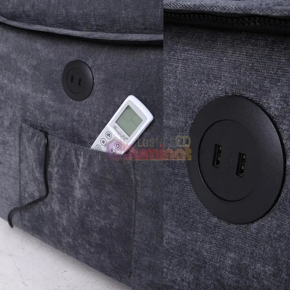 Fotoliu cu Masaj și Încălzire Recliner Electric Gri Inchis FOTOLIU CU MASAJ/RECLINER/INCALZIRE / GRI Chairs