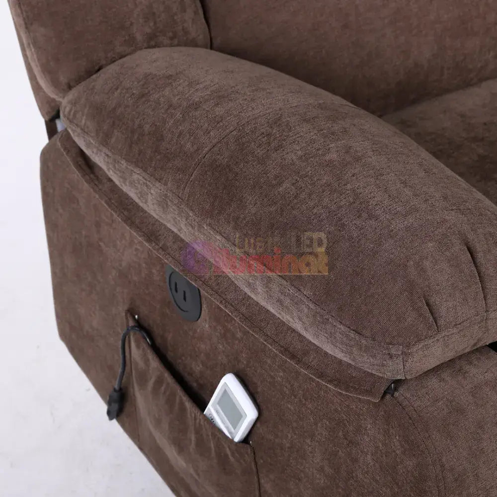 Fotoliu cu Masaj și Încălzire Recliner Electric Maro FOTOLIU CU MASAJ/RECLINER/INCALZIRE / Brown Chairs