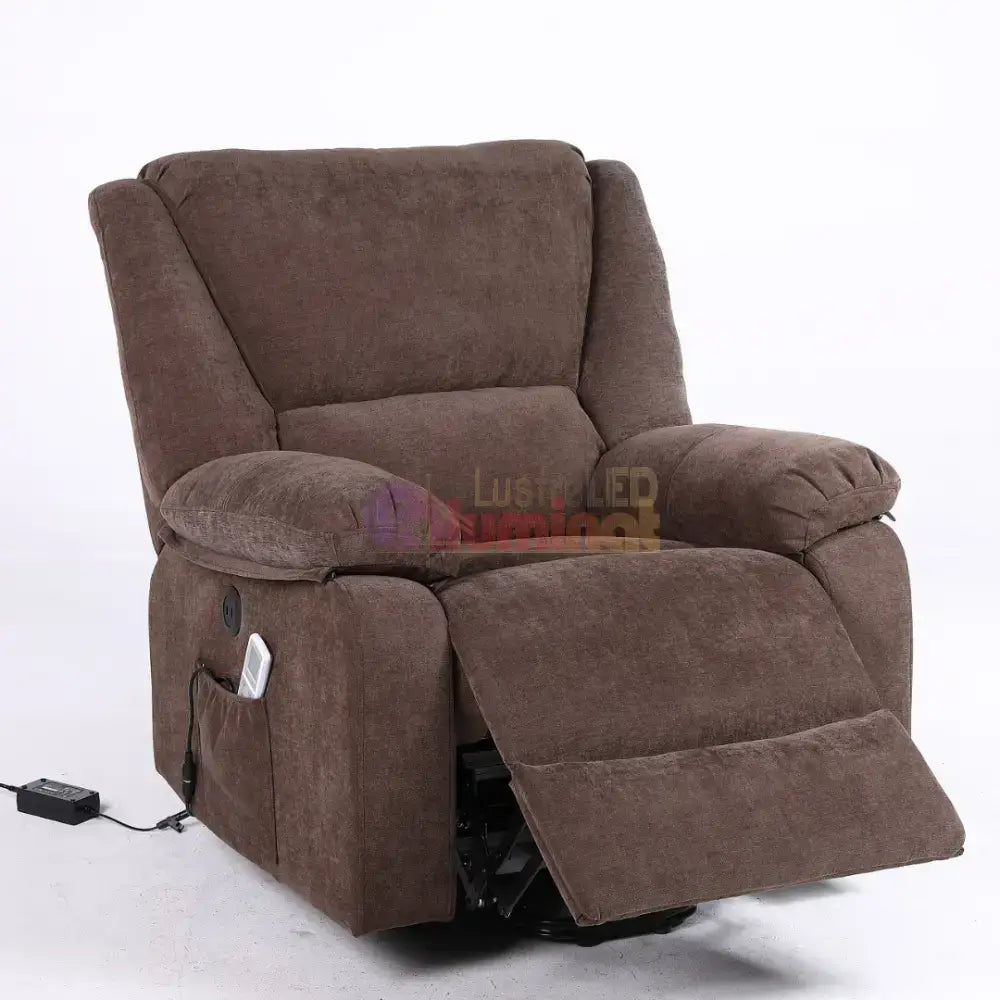 Fotoliu cu Masaj și Încălzire Recliner Electric Maro FOTOLIU CU MASAJ/RECLINER/INCALZIRE / Brown Chairs