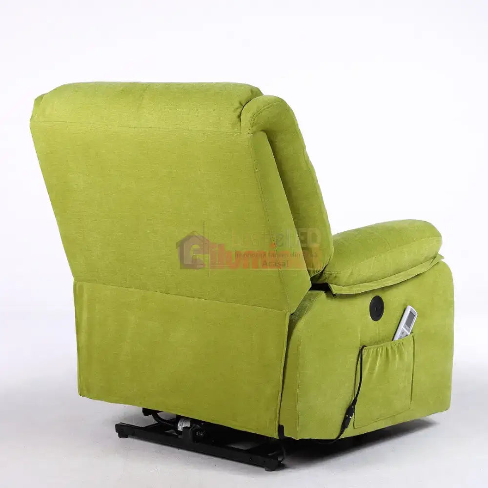 Fotoliu cu Masaj și Încălzire Recliner Electric Verde FOTOLIU CU MASAJ/RECLINER/INCALZIRE / VERDE Chairs