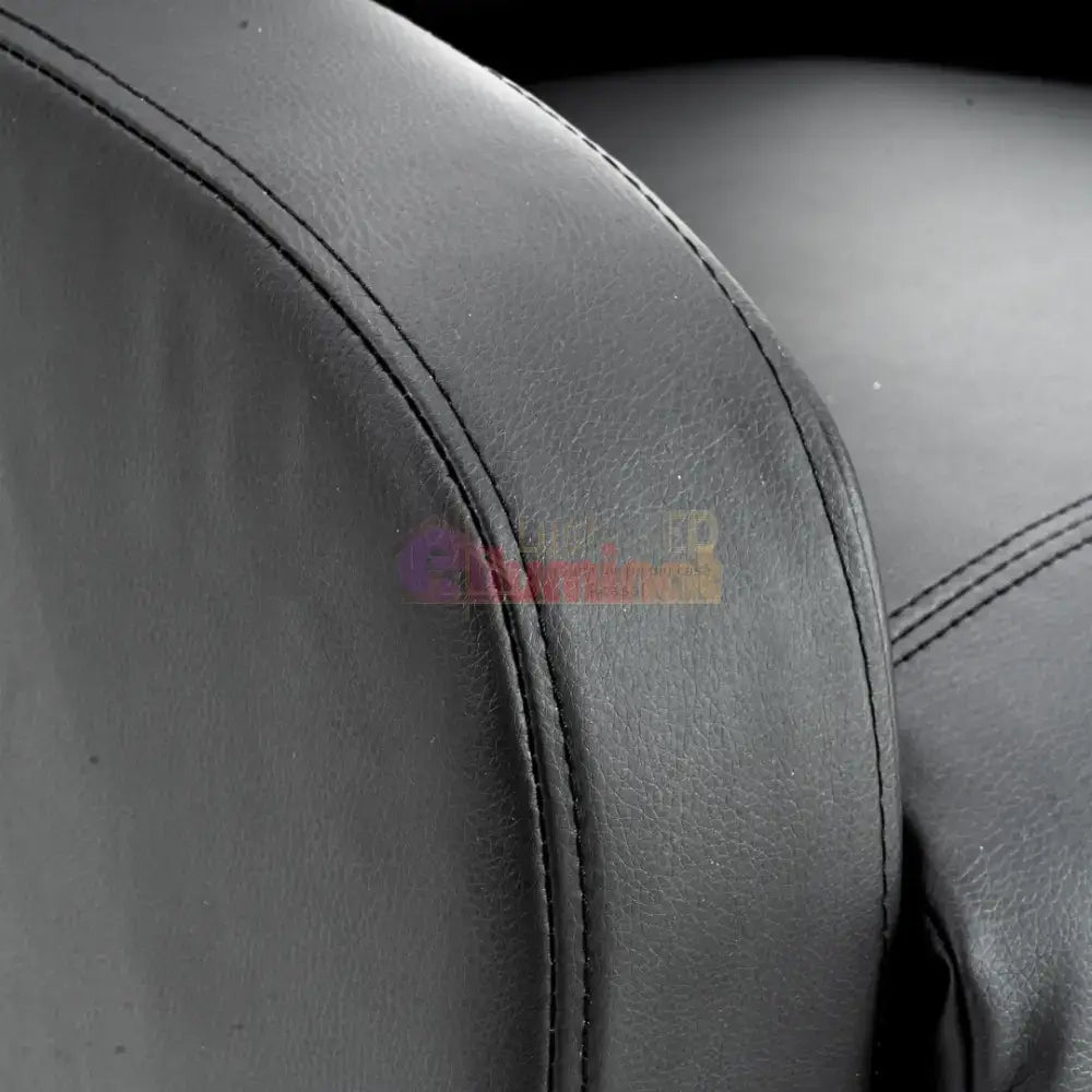Fotoliu Recliner din Piele Ecologică Spatar Rabatabil si Suport Picioare Extensibil Negru FOTOLIU CU RECLINER / NEAGRA