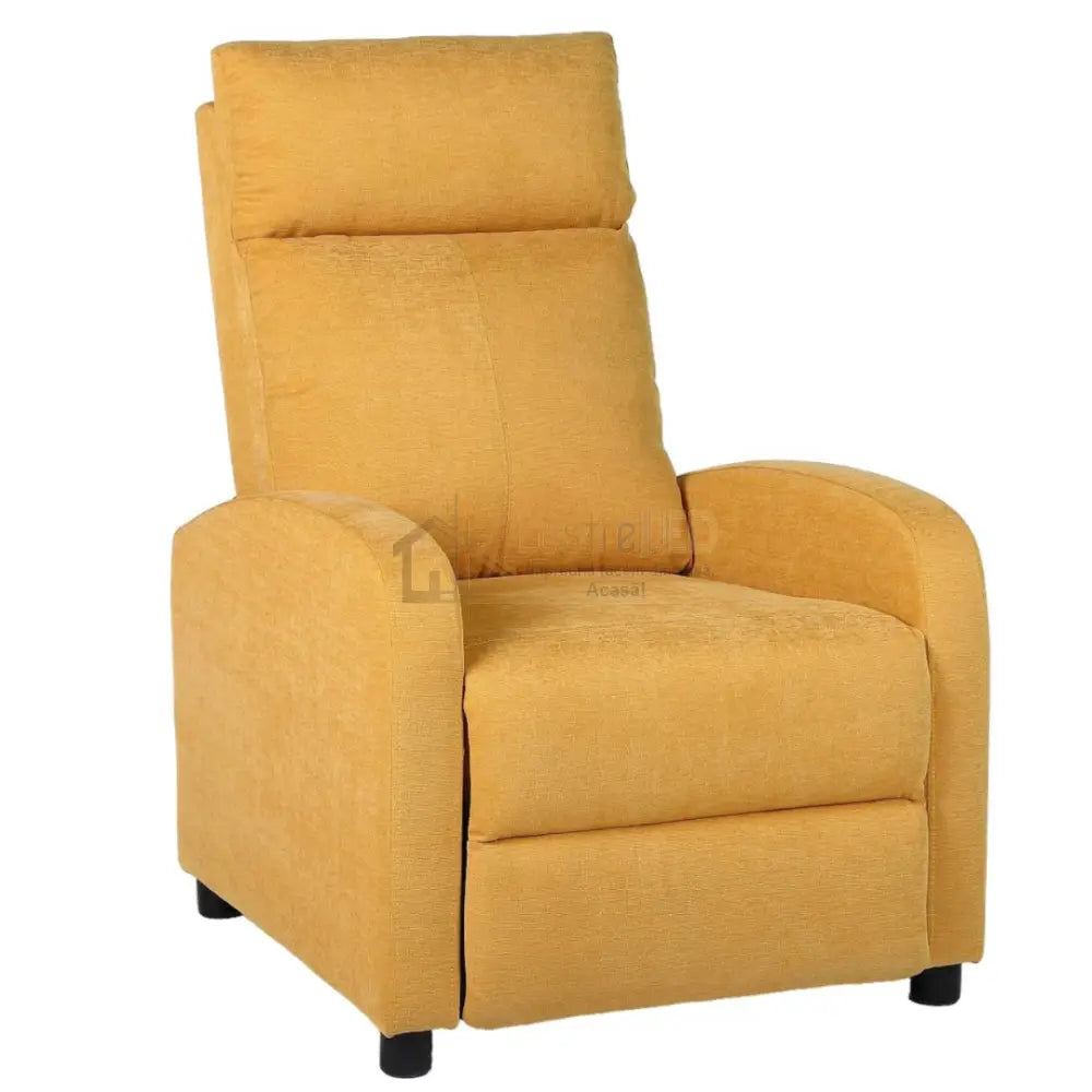 Fotoliu Recliner Stofa Galben FOTOLIU CU RECLINER / yellow Chairs