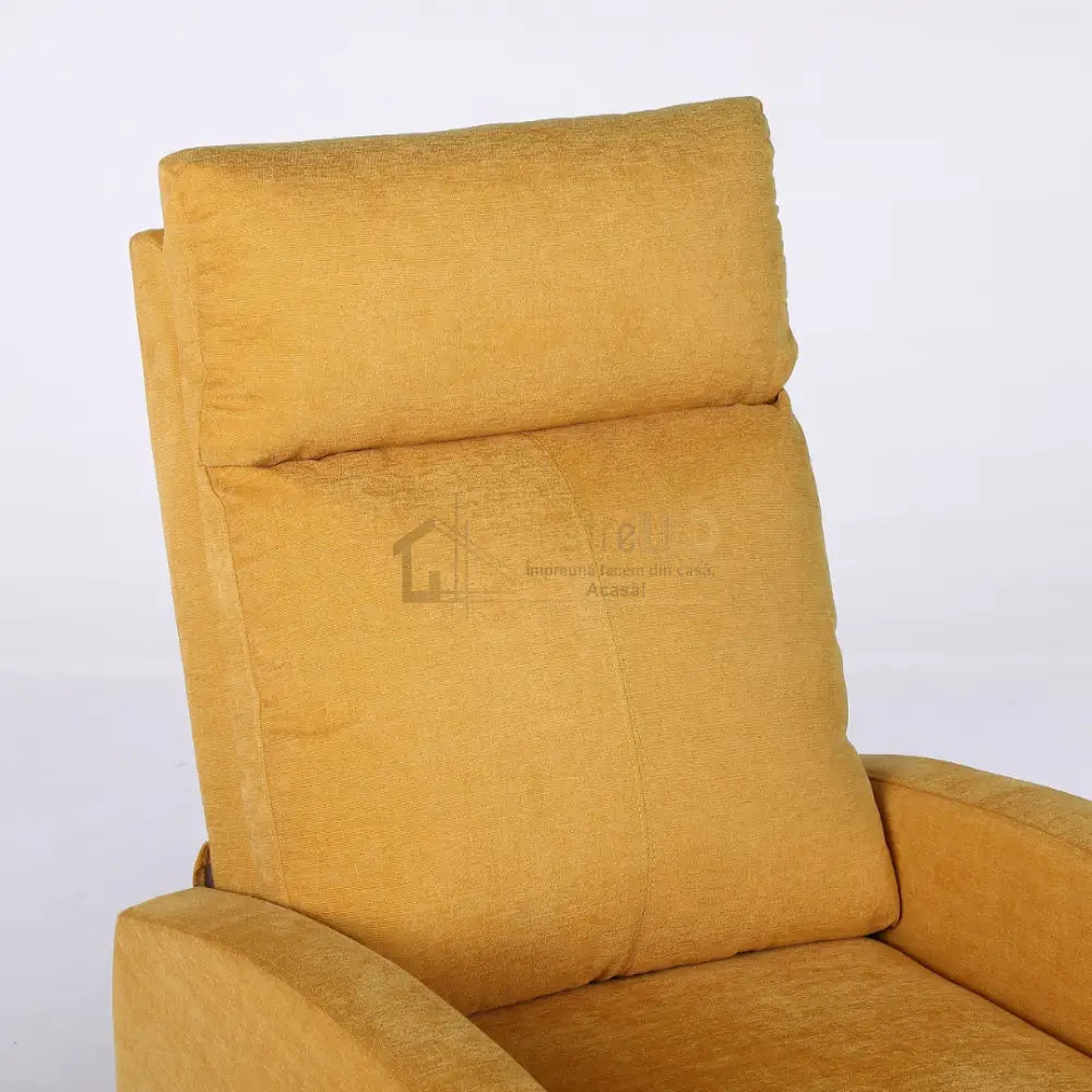 Fotoliu Recliner Stofa Galben FOTOLIU CU RECLINER / yellow Chairs