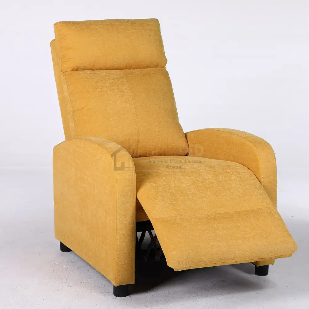 Fotoliu Recliner Stofa Galben FOTOLIU CU RECLINER / yellow Chairs