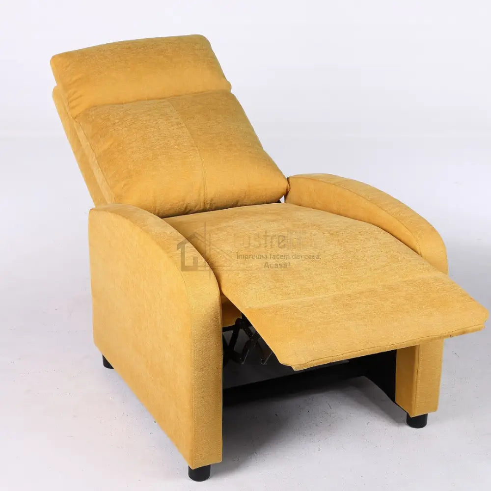 Fotoliu Recliner Stofa Galben FOTOLIU CU RECLINER / yellow Chairs