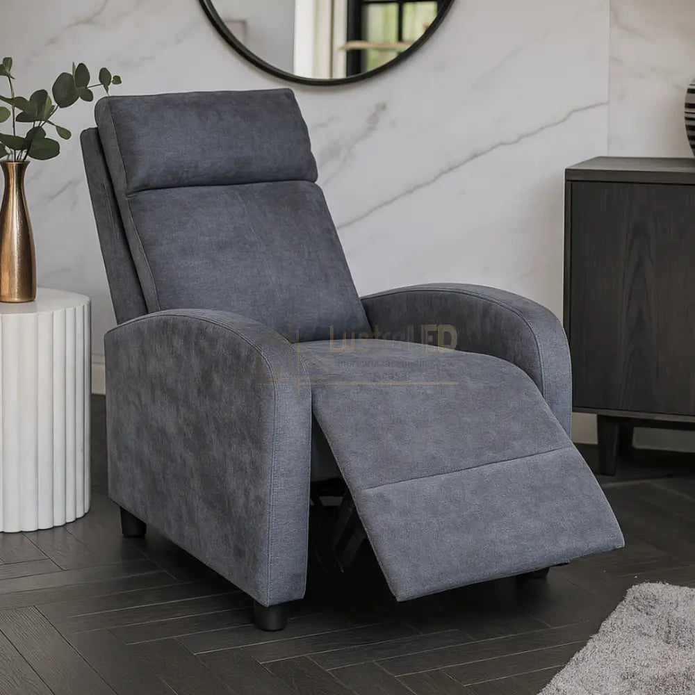 Fotoliu Recliner Stofa Gri Inchis FOTOLIU CU RECLINER / gray Chairs